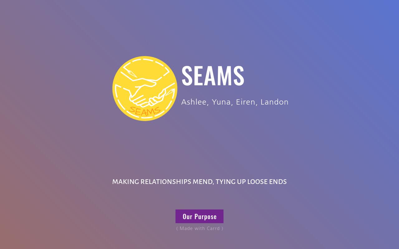 Carrd profile picture for @seams
